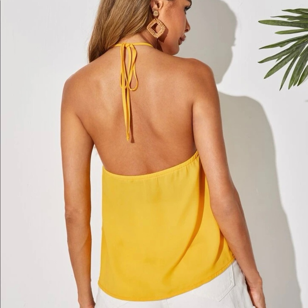 Halter Top Yellow - Picture 3 of 3